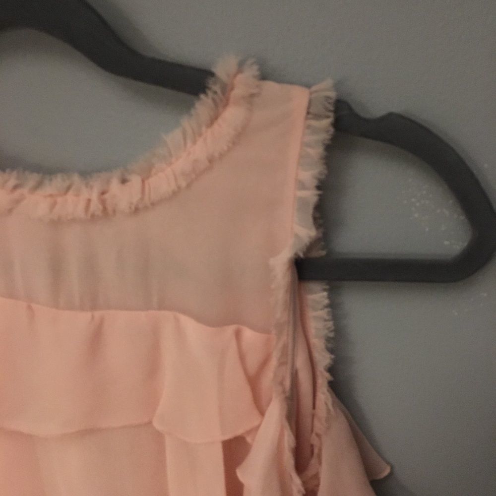NWT $395 alice + olivia | Nichola | Tier Ruffled Silk Cold-Shoulder Dress | 12 - Picture 5 of 16